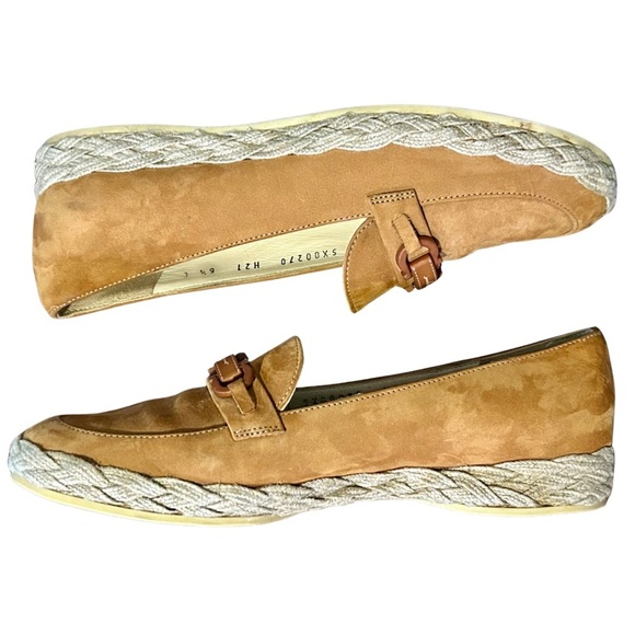 Salvatore Ferragamo Suede Nabuck Espadrille Loafers - Picture 5 of 10